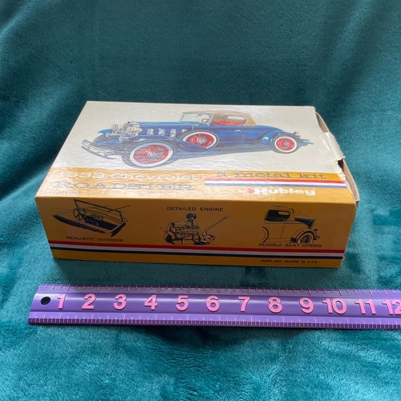 Rare Vintage Hubley 32 Chevy Roadster Metal Model Kit in Original Box - Picture 4 of 7